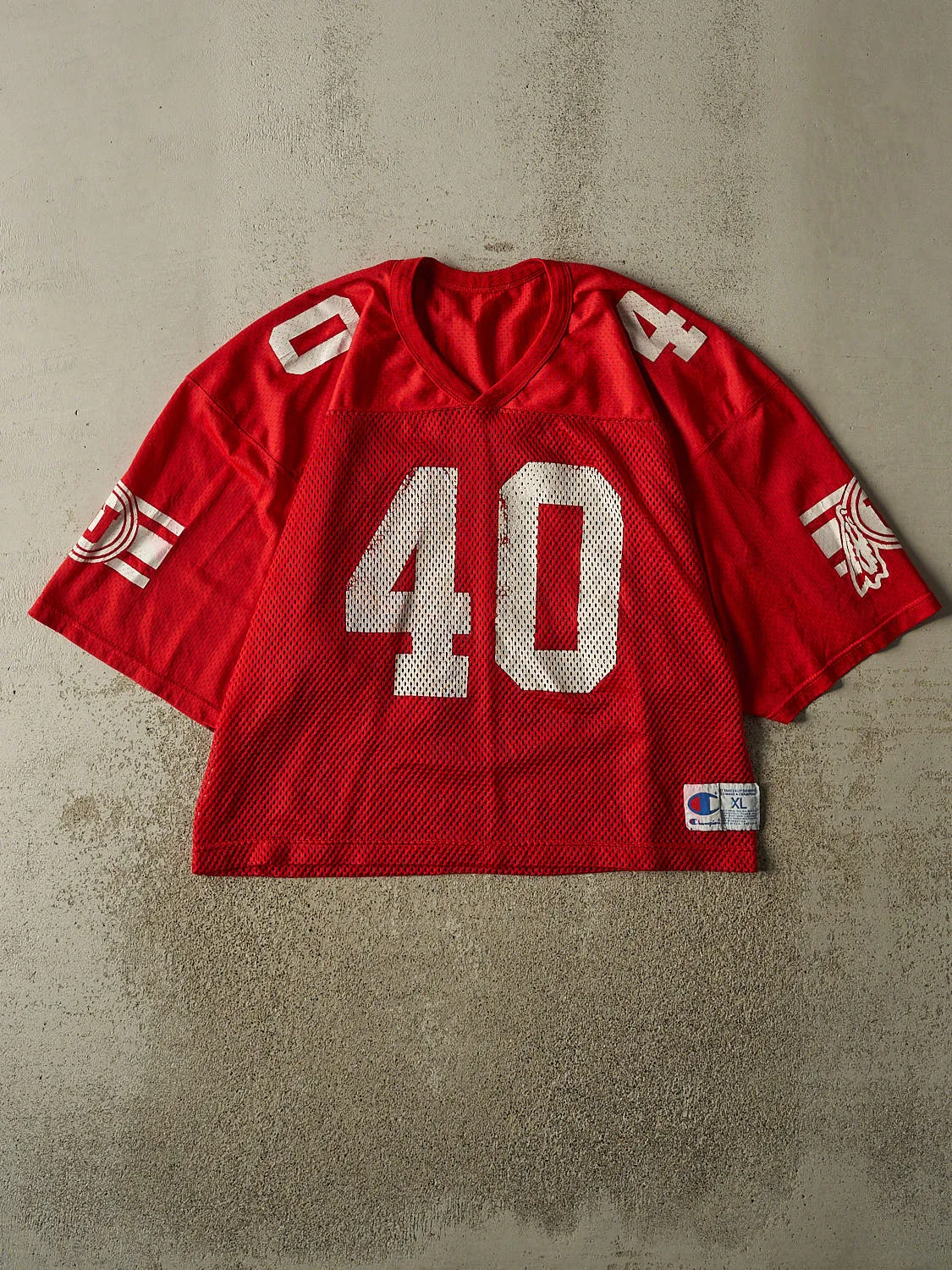 Vintage 90s Red University Of Utah Football Jersey (L/XL) sold by Rebalance Vintage