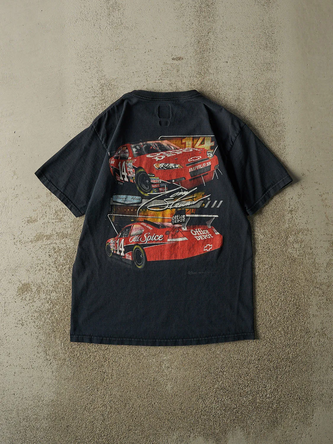 Vintage Y2K Faded Black Nascar Tony Stewart Tee (M) sold by Rebalance Vintage product image thumbnail 2