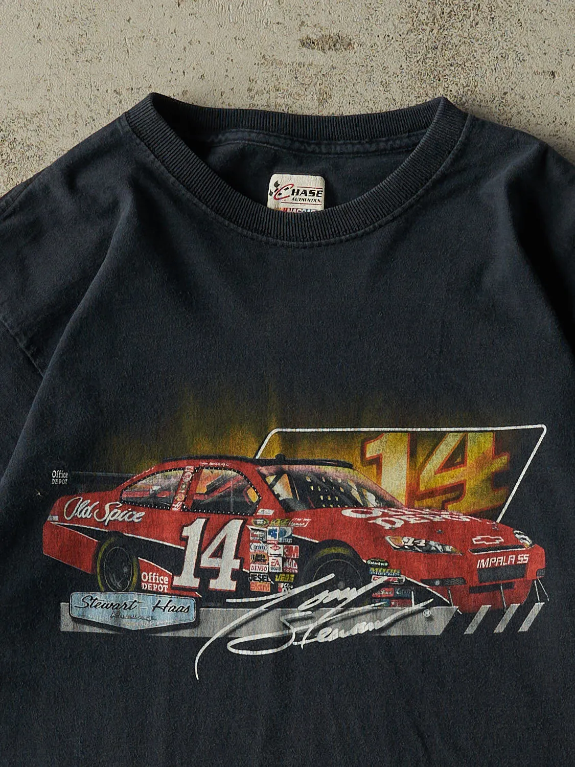 Vintage Y2K Faded Black Nascar Tony Stewart Tee (M) sold by Rebalance Vintage product image thumbnail 3