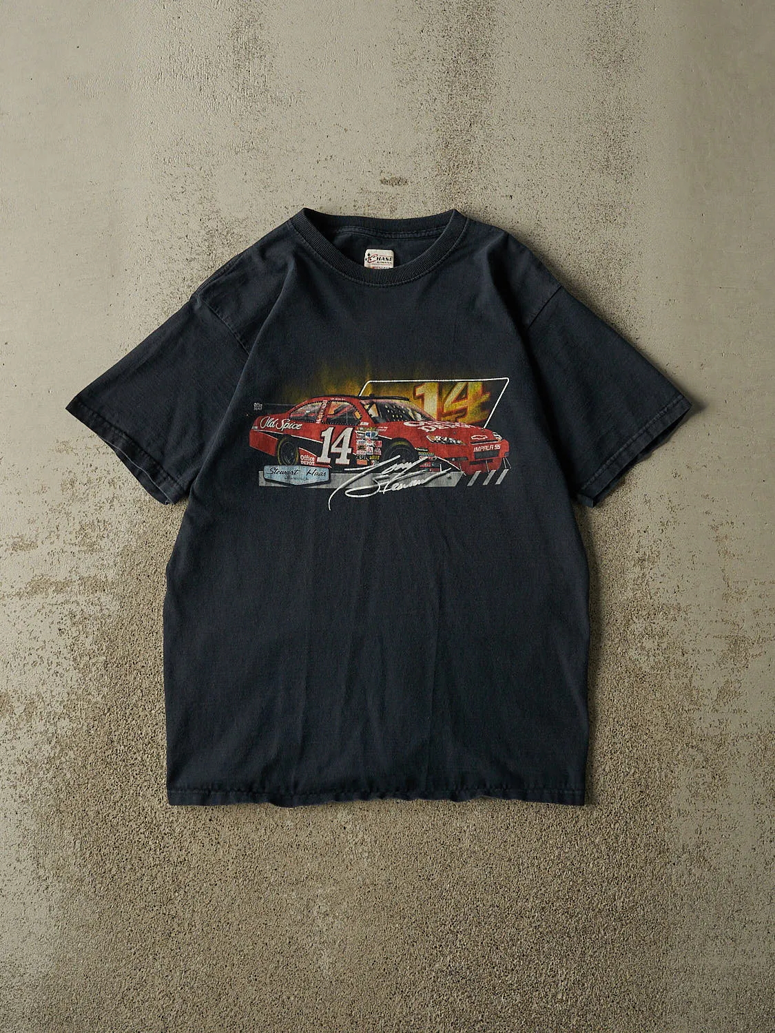 Vintage Y2K Faded Black Nascar Tony Stewart Tee (M) sold by Rebalance Vintage