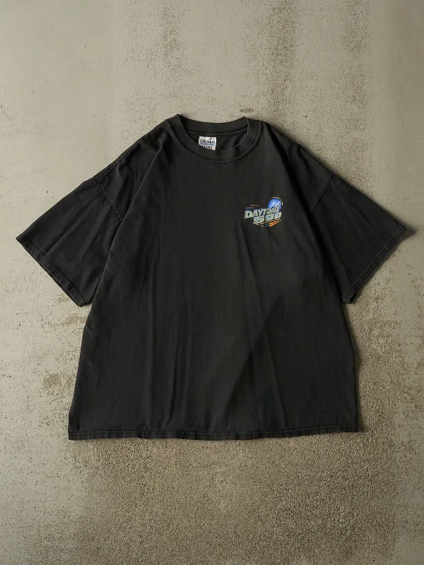 Vintage Y2K Faded Black Nascar Daytona 500 Tee (L/XL) made by Rebalance Vintage
