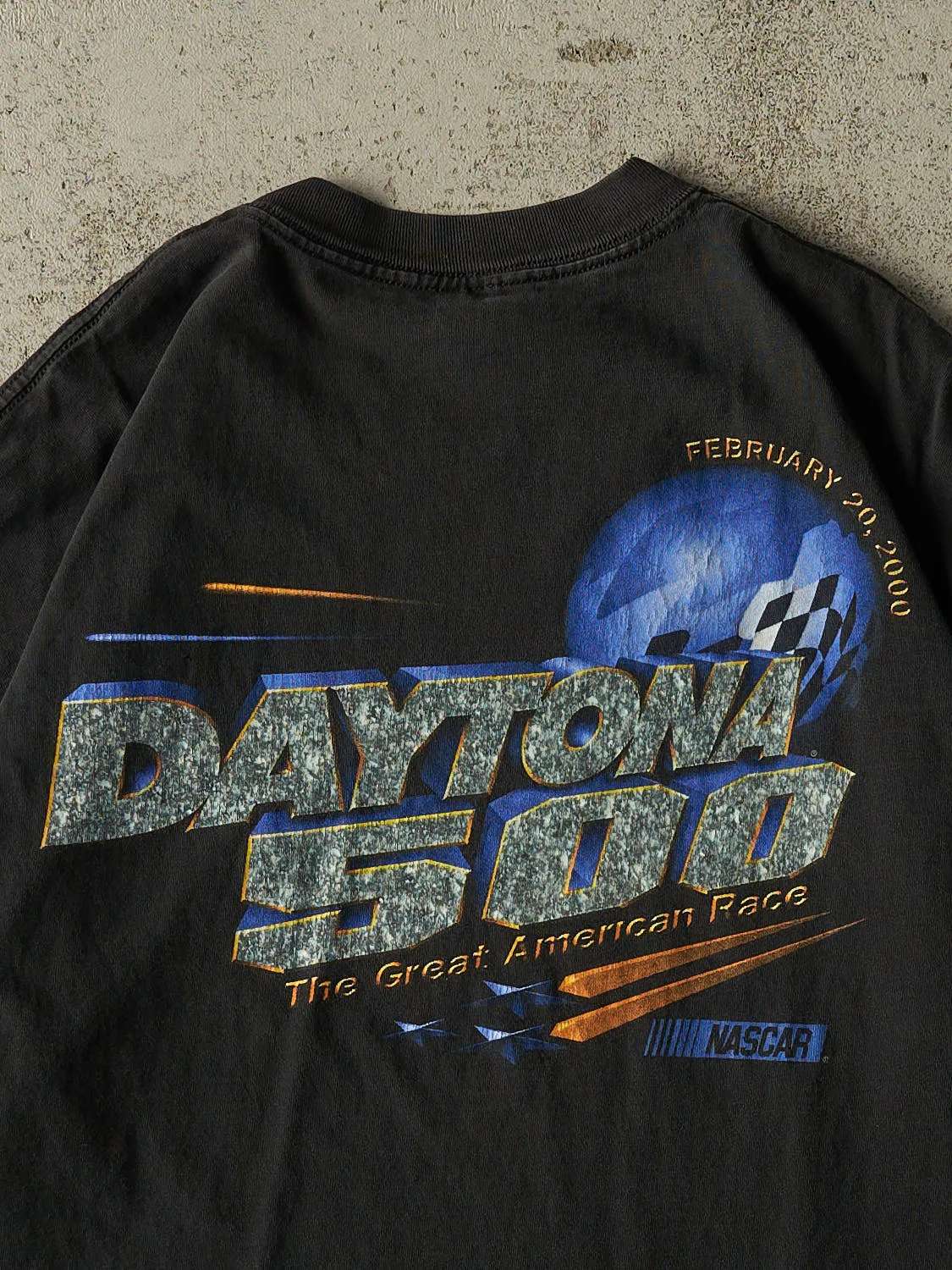 Vintage Y2K Faded Black Nascar Daytona 500 Tee (L/XL) sold by Rebalance Vintage product image thumbnail 4