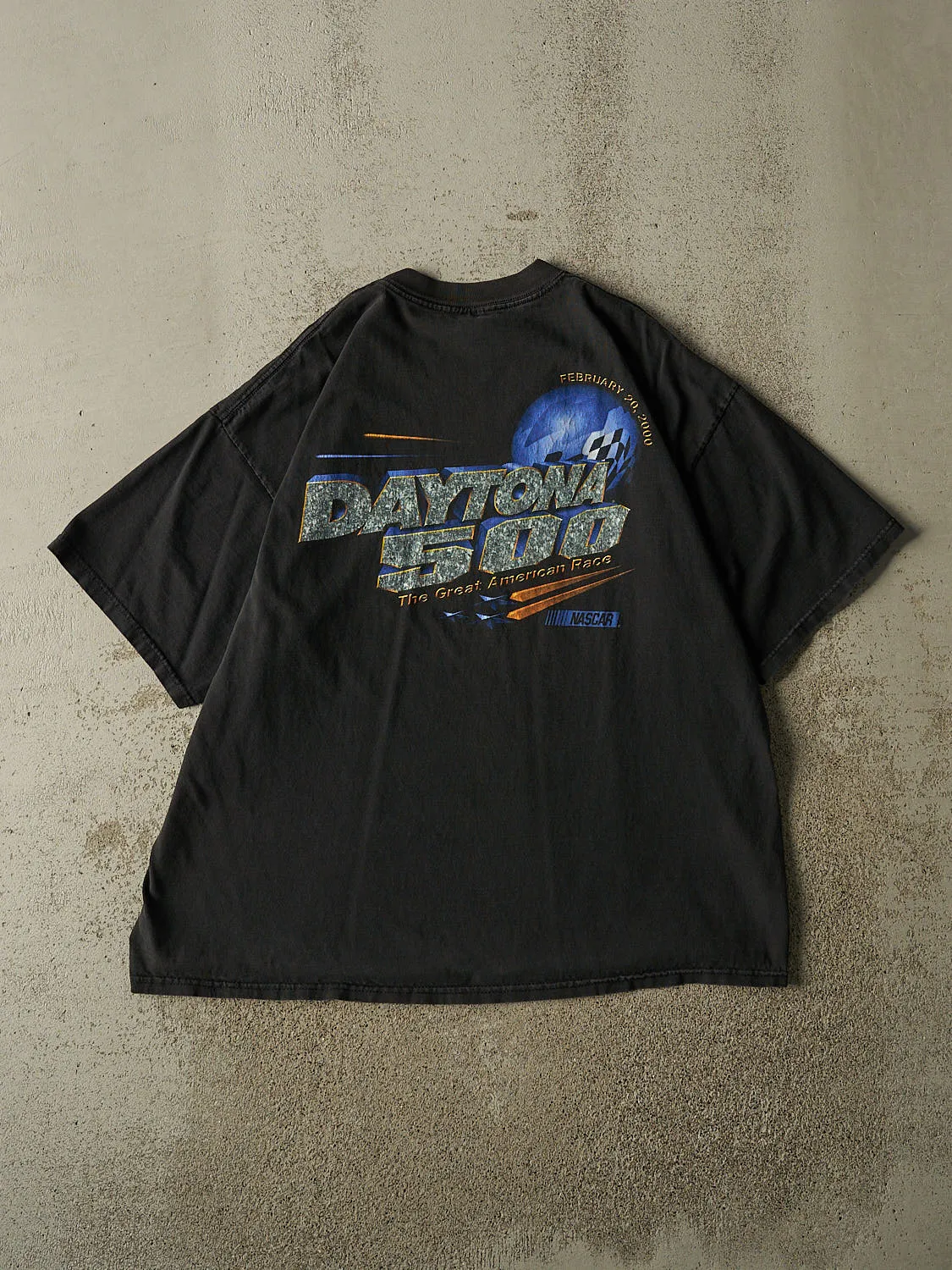 Vintage Y2K Faded Black Nascar Daytona 500 Tee (L/XL) sold by Rebalance Vintage product image thumbnail 2