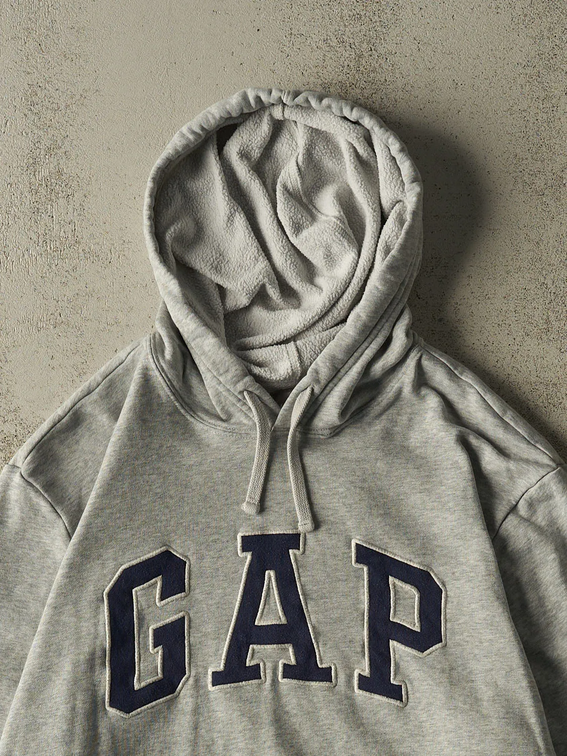 Vintage Y2K Heather Grey Gap Embroidered Hoodie (XL/XXL) sold by Rebalance Vintage product image thumbnail 2