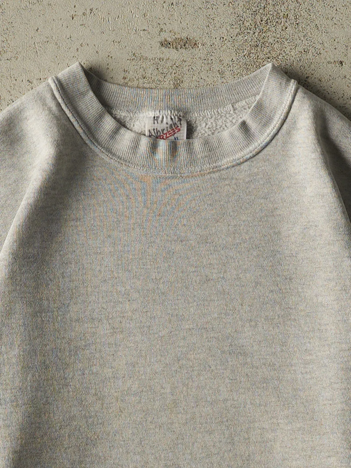 Vintage 90s Heather Grey Blank Crewneck (L) sold by Rebalance Vintage product image thumbnail 2