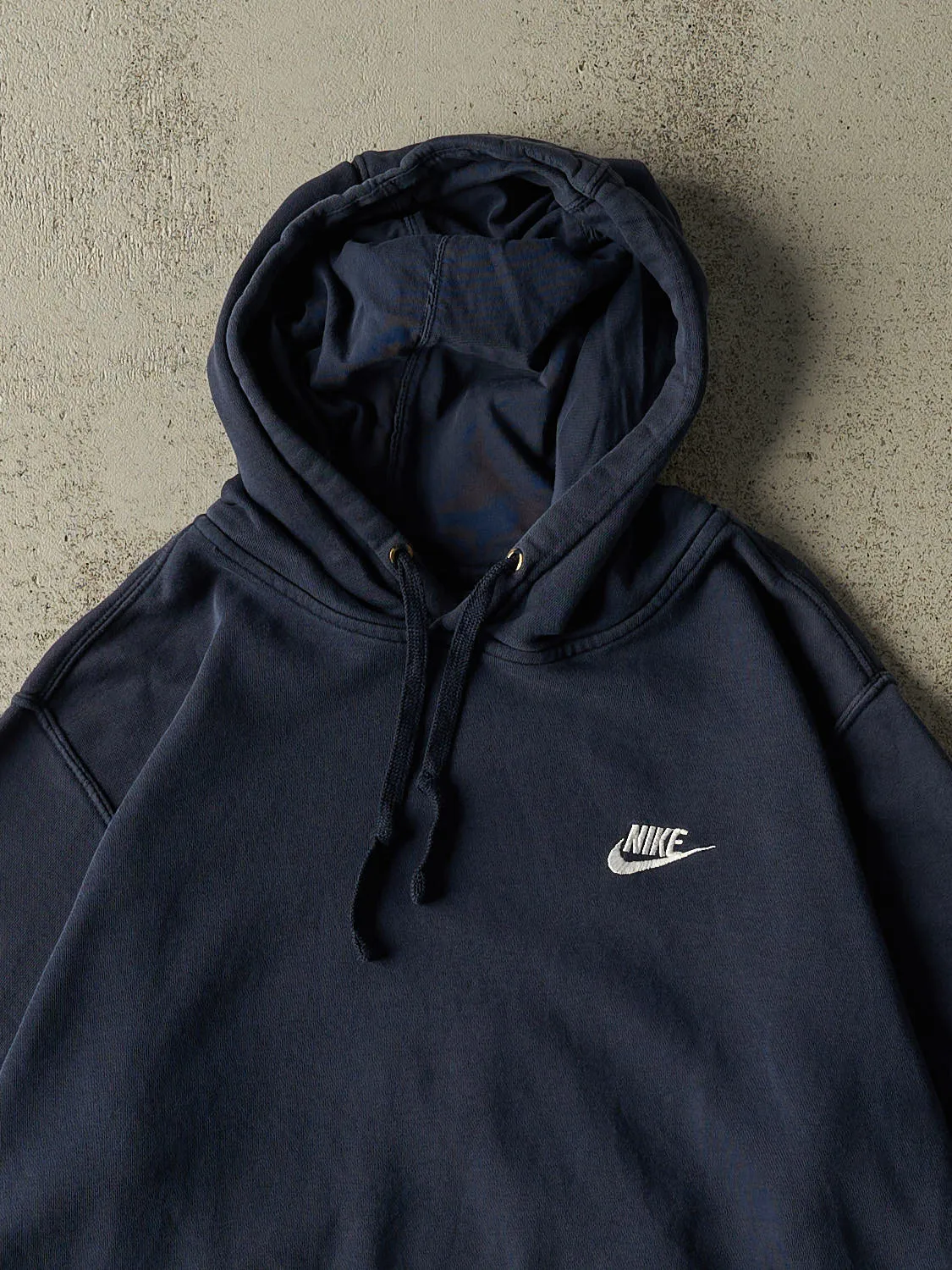 Vintage Y2K Navy Blue Nike Embroidered Hoodie (L/XL) sold by Rebalance Vintage product image thumbnail 2