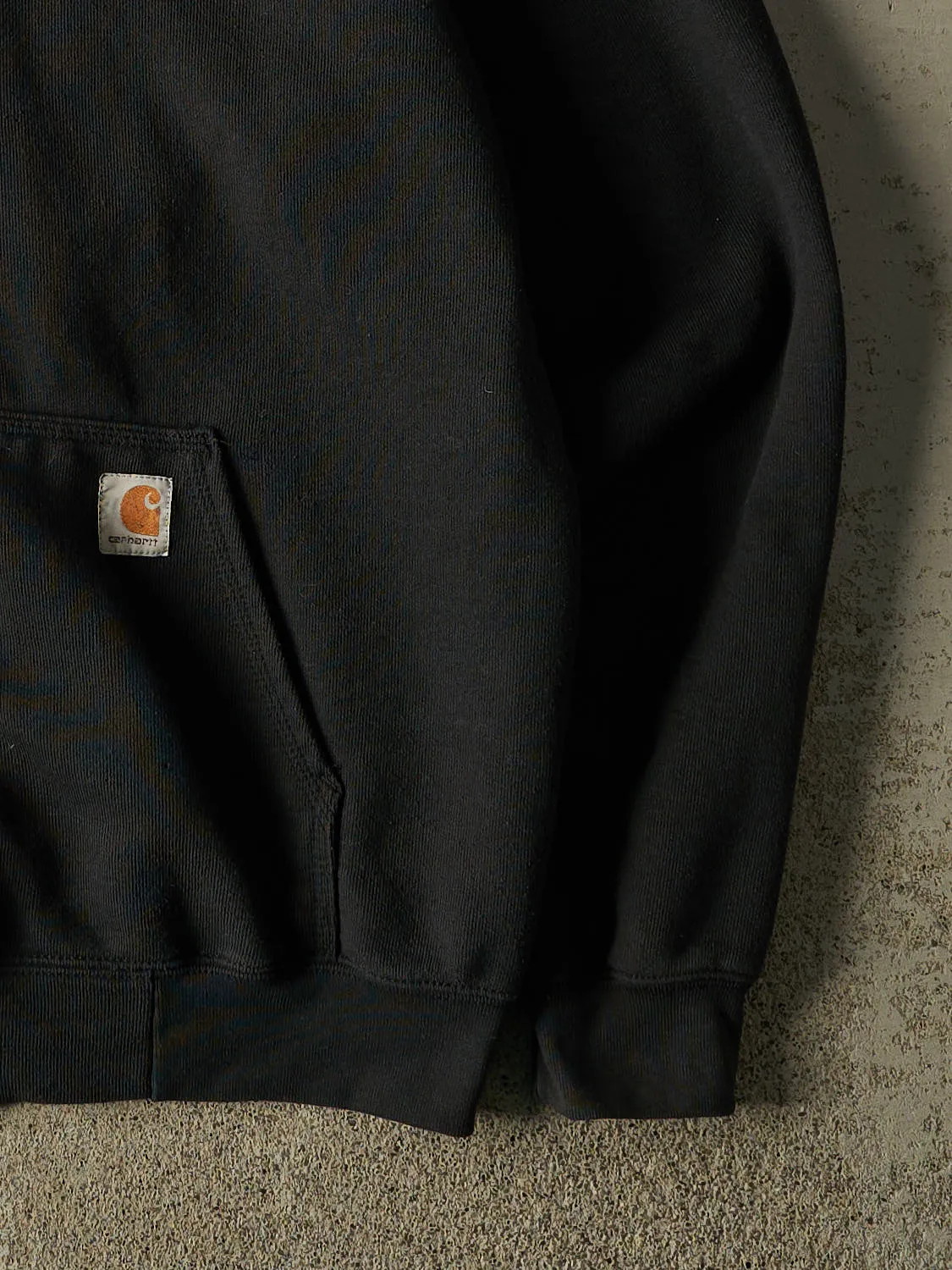 Vintage Y2K Black Carhartt Embroidered Zip Up Hoodie (XL) sold by Rebalance Vintage product image thumbnail 3