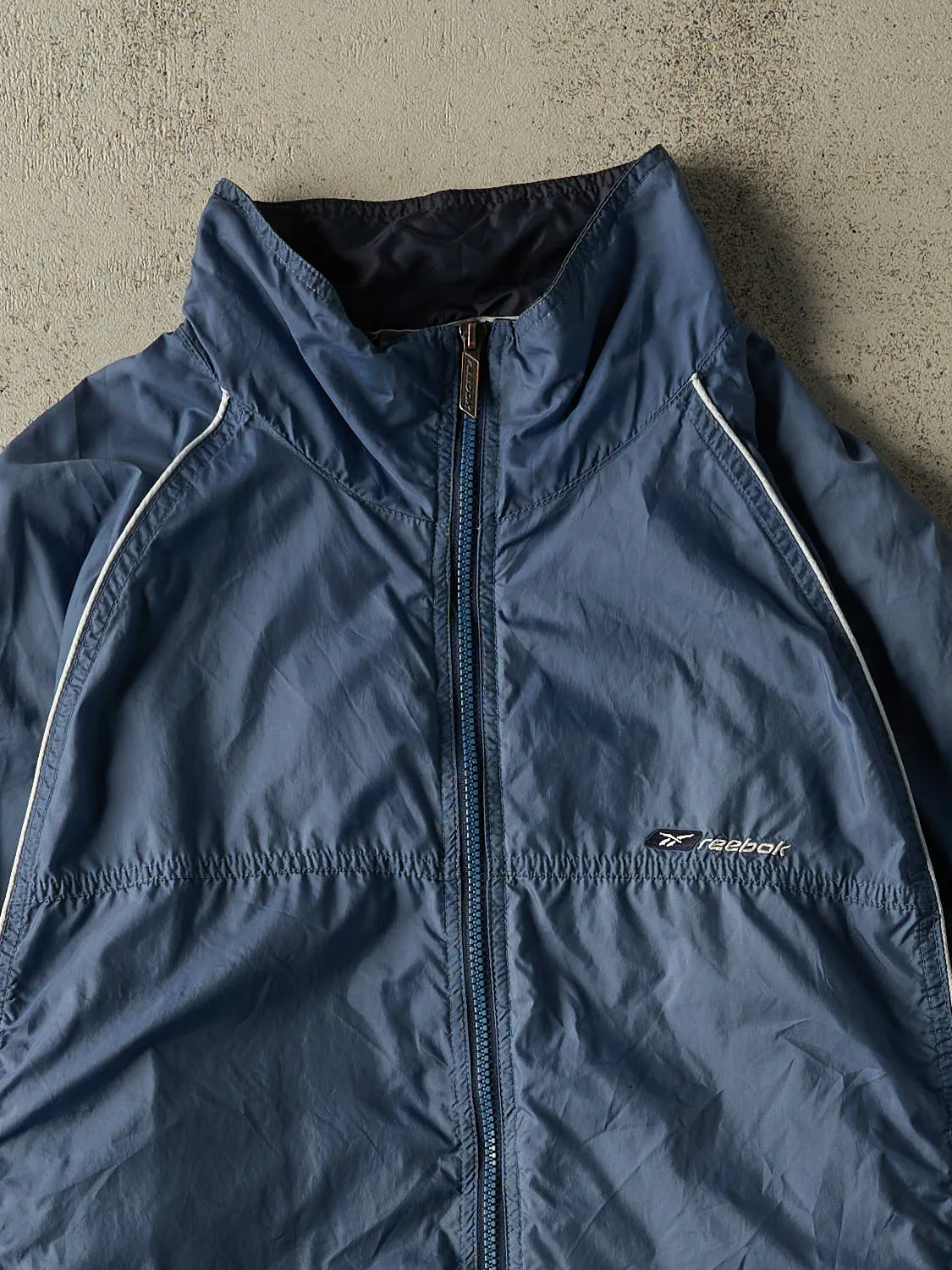 Vintage Y2K Blue Reebok Zip Up Windbreaker Jacket (XL/XXL) sold by Rebalance Vintage product image thumbnail 2