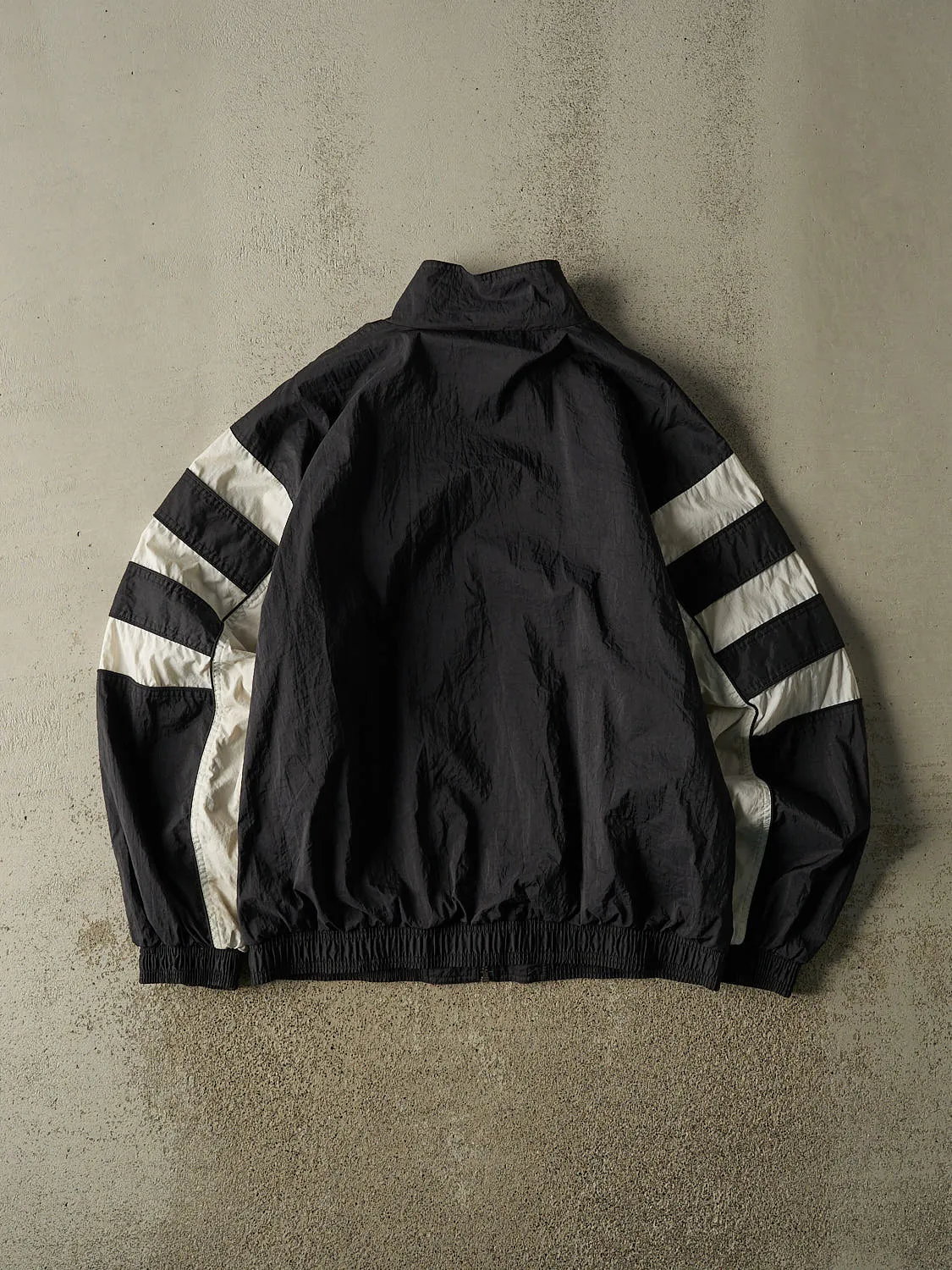 Vintage 90s Black Adidas Zip Up Windbreaker Jacket (L/XL) sold by Rebalance Vintage product image thumbnail 2