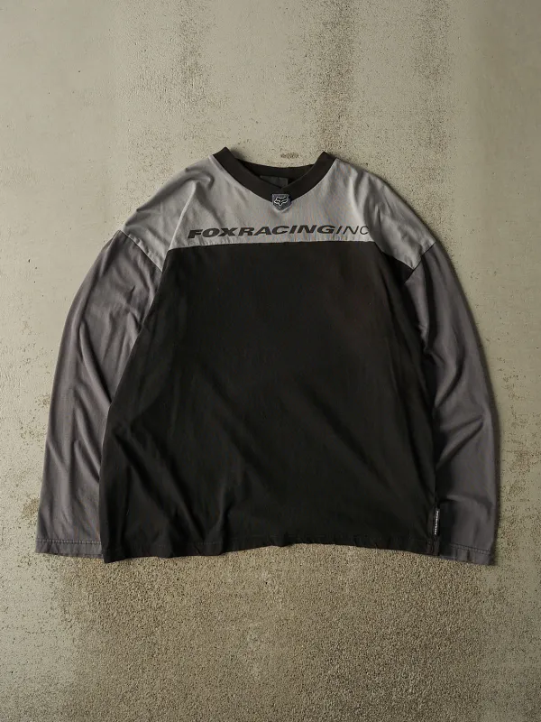 Vintage Y2K Black Fox Racing Long Sleeve (L/XL) made by Rebalance Vintage