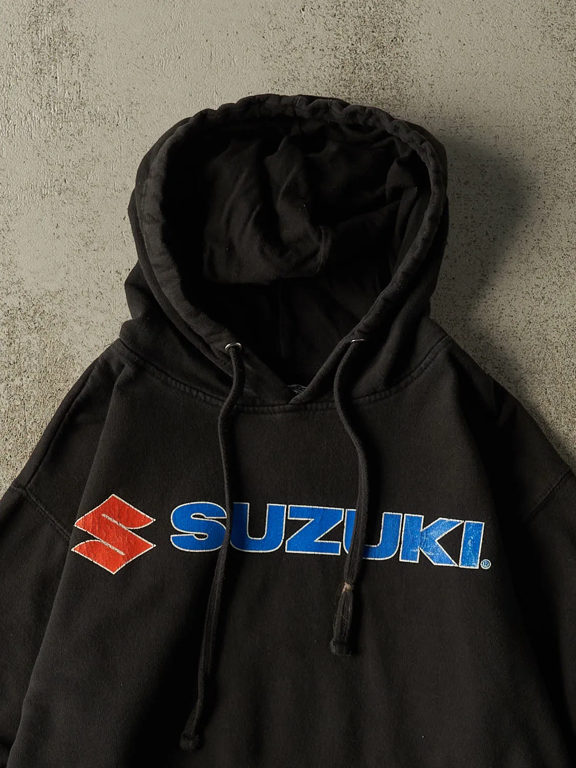 Vintage Y2K Black Suzuki Hoodie (S/M) sold by Rebalance Vintage product image thumbnail 2
