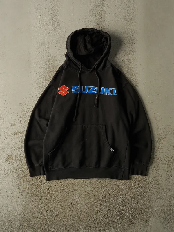 Vintage Y2K Black Suzuki Hoodie (S/M) made by Rebalance Vintage