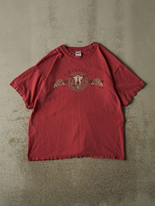 Vintage Y2K Faded Red Arizona Tee (XL) made by Rebalance Vintage