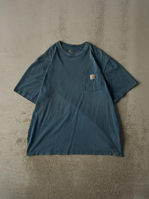 Vintage Y2K Blue Carhartt Pocket Tee (XL/XXL) made by Rebalance Vintage