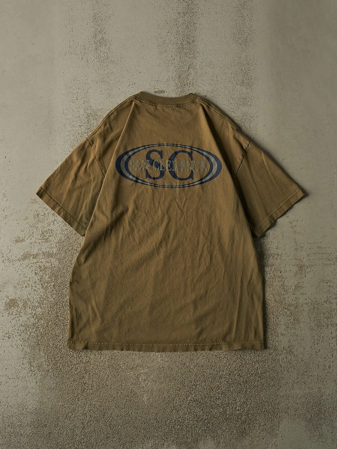 Vintage 90s Sun Faded Green San Clemente Tee (L/XL) sold by Rebalance Vintage product image thumbnail 2