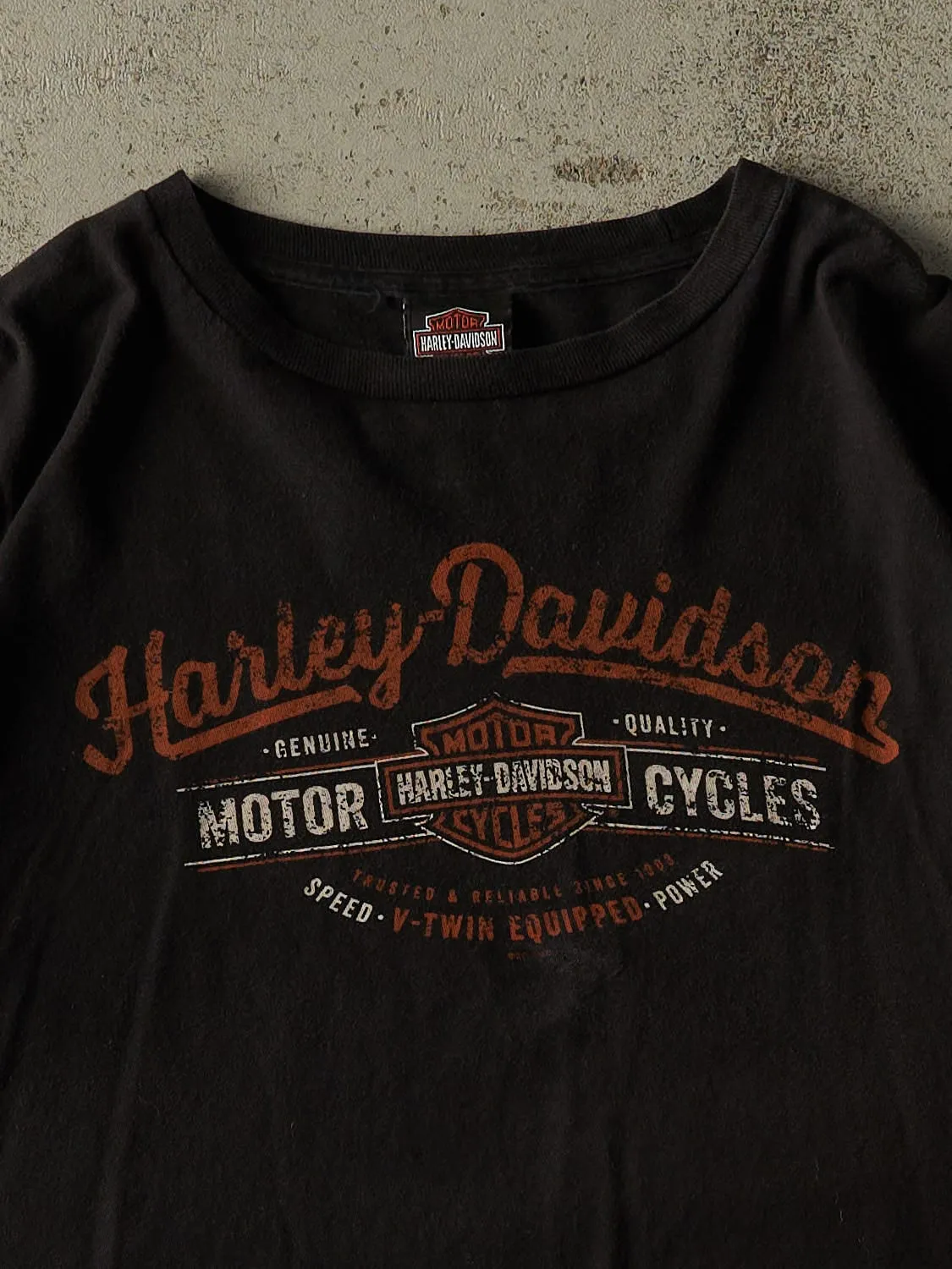 Vintage Y2K Black Harley Davidson San Diego California Tee (XL) sold by Rebalance Vintage product image thumbnail 3