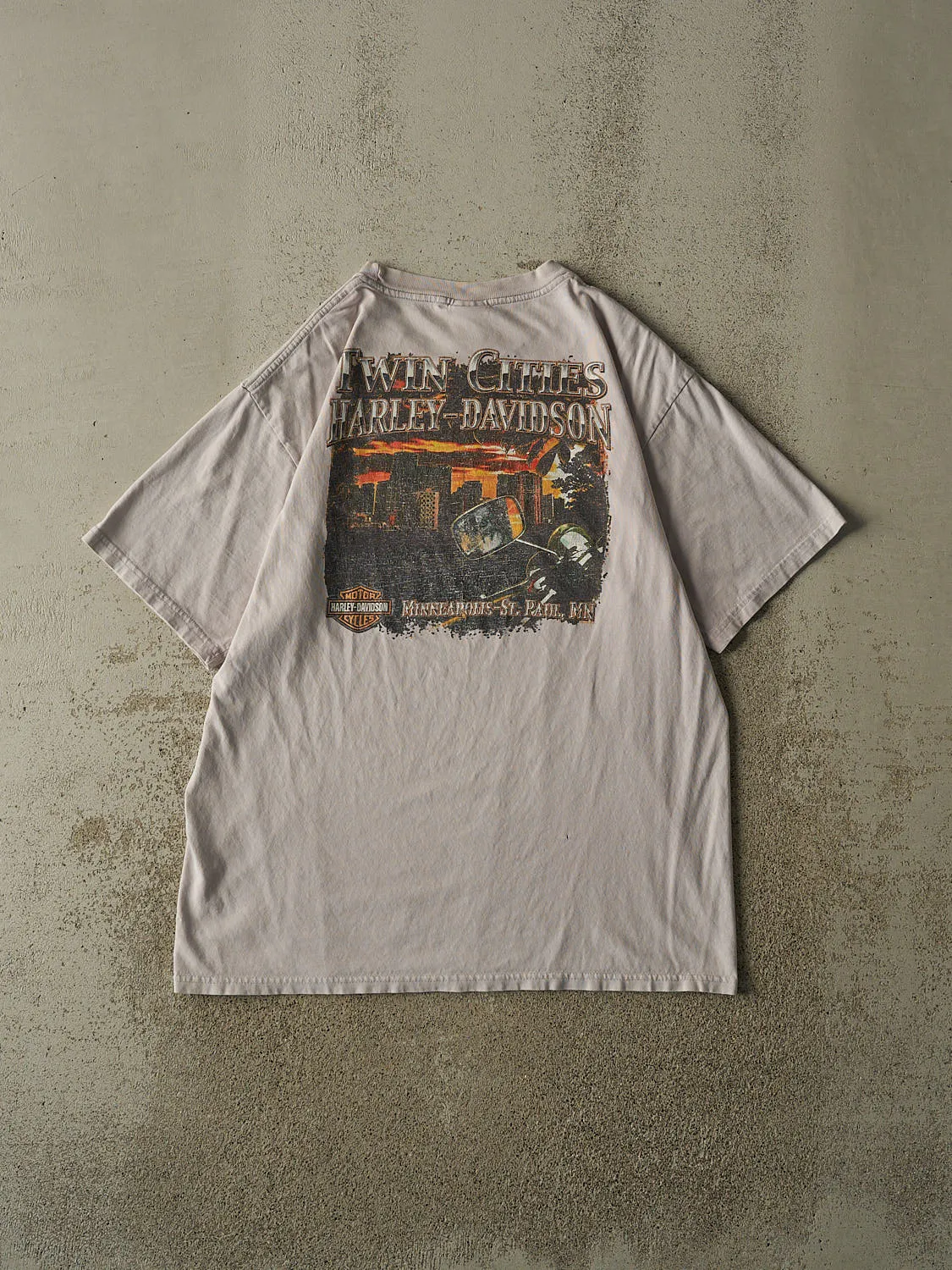 Vintage 05' Beige Harley Davidson St Paul MN Tee (L/XL) sold by Rebalance Vintage product image thumbnail 2