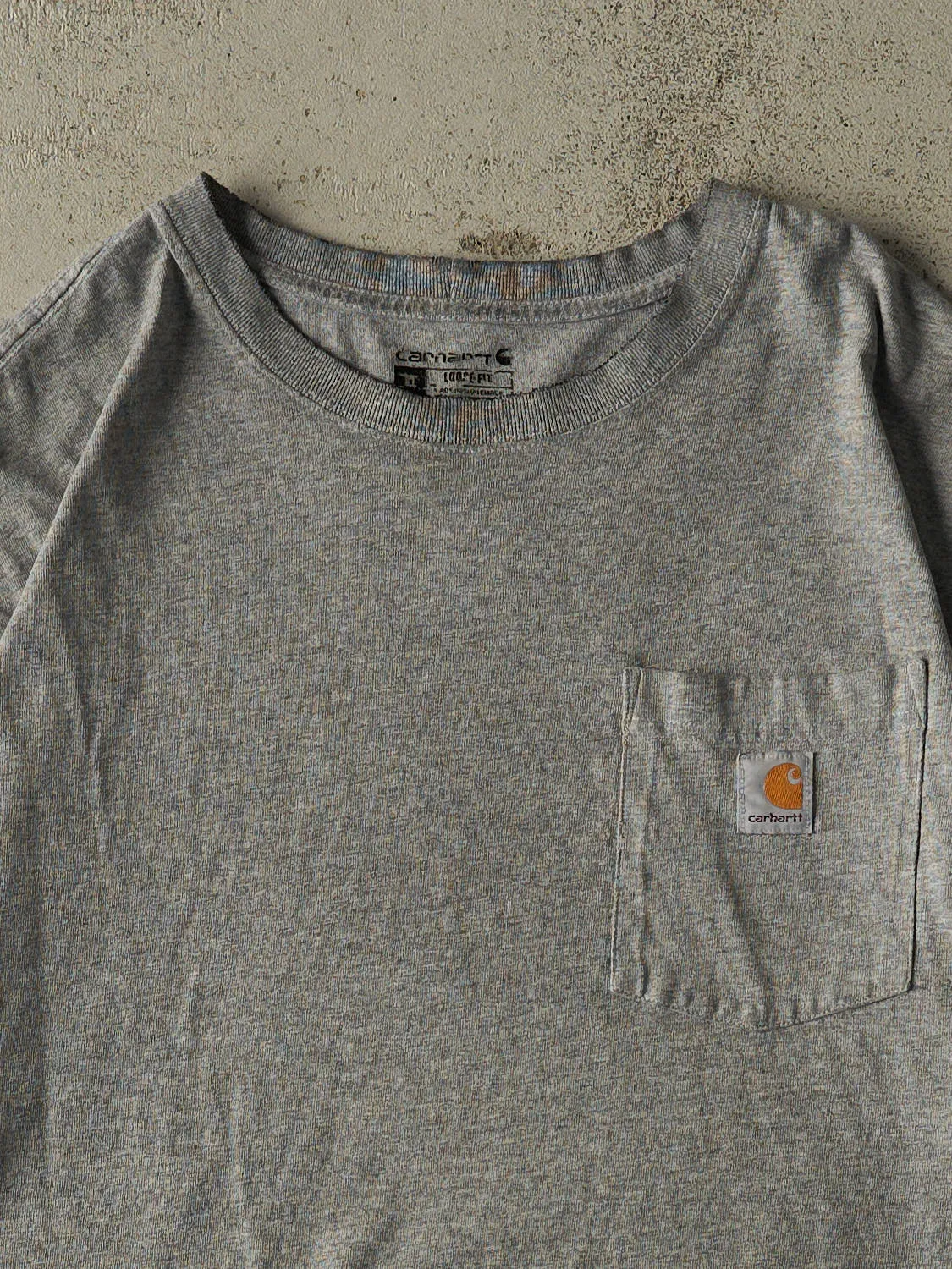 Vintage Y2K Grey Carhartt Pocket Tee (XXL) sold by Rebalance Vintage product image thumbnail 2