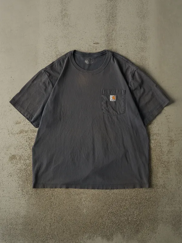 Vintage Y2K Faded Grey Carhartt Pocket Tee (XL/XXL) made by Rebalance Vintage