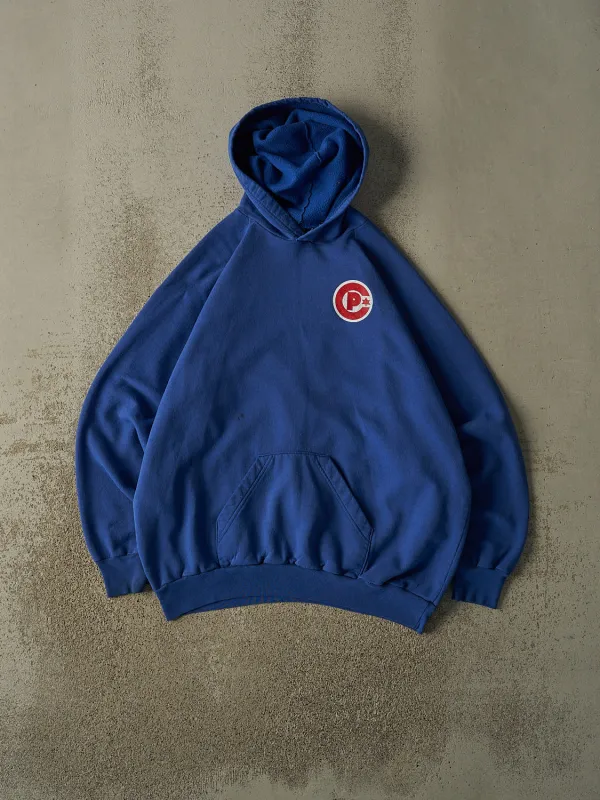 Vintage 90s Blue Logo Hoodie (L/XL) made by Rebalance Vintage