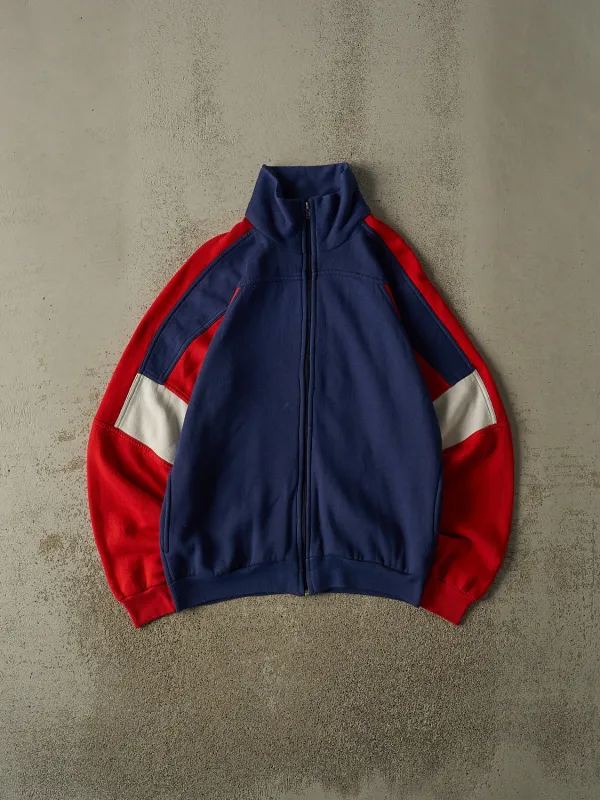 Vintage 80s Navy Blue Zip Up Sweater (S/M) made by Rebalance Vintage