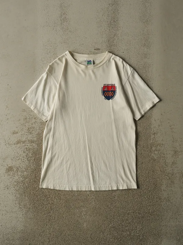 Vintage 80s White Stanford University School of Engineering Single Stitch Tee (S/M) made by Rebalance Vintage