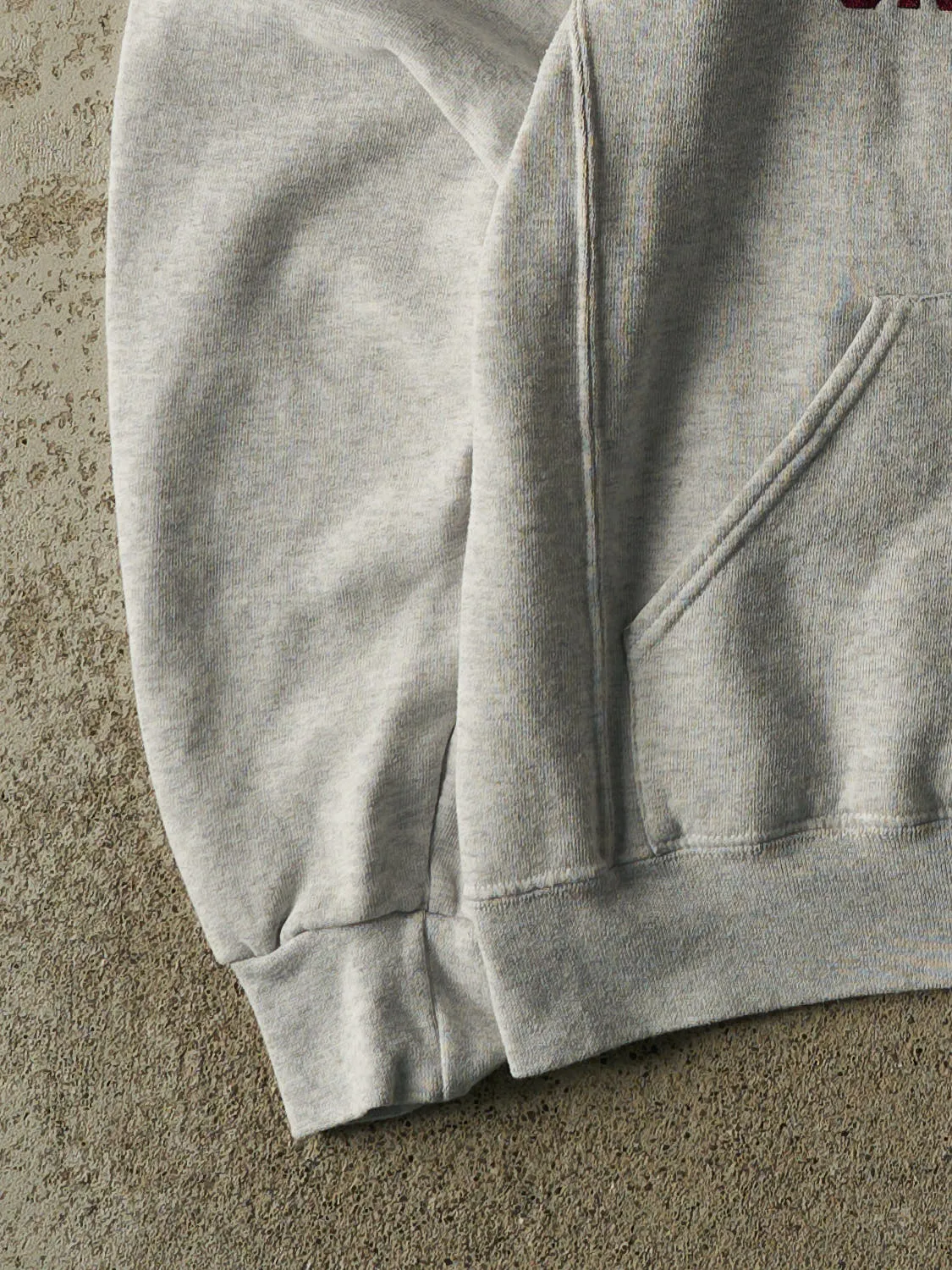 Vintage Y2K Heather Grey Russell Athletic Harvard University Embroidered Hoodie (S/M) sold by Rebalance Vintage product image thumbnail 4