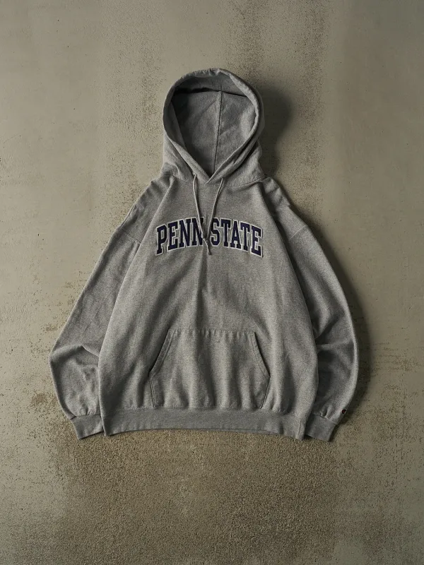 Vintage Y2K Grey Penn State University Embroidered Hoodie (XL) made by Rebalance Vintage