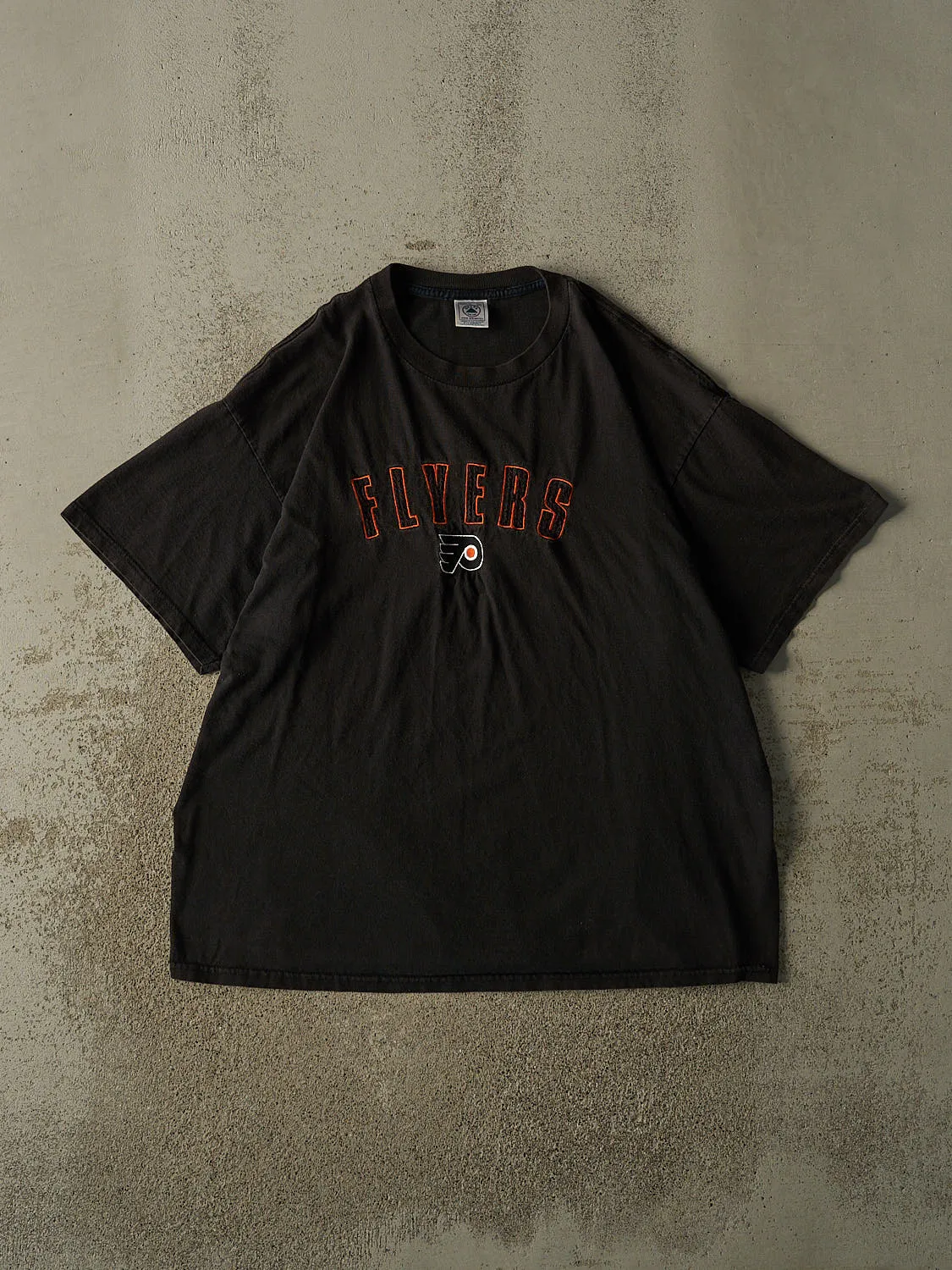 Vintage 90s Faded Black Philadelphia Flyers Tee (XL/XXL) sold by Rebalance Vintage