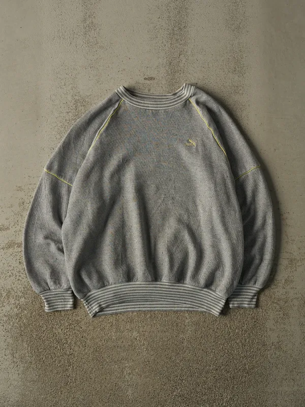 Vintage 80s Grey Puma Embroidered Crewneck (M) made by Rebalance Vintage