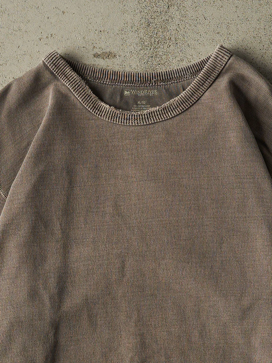 Vintage Y2K Sun Faded Brown Wind River Blank Crewneck (XL) sold by Rebalance Vintage product image thumbnail 2