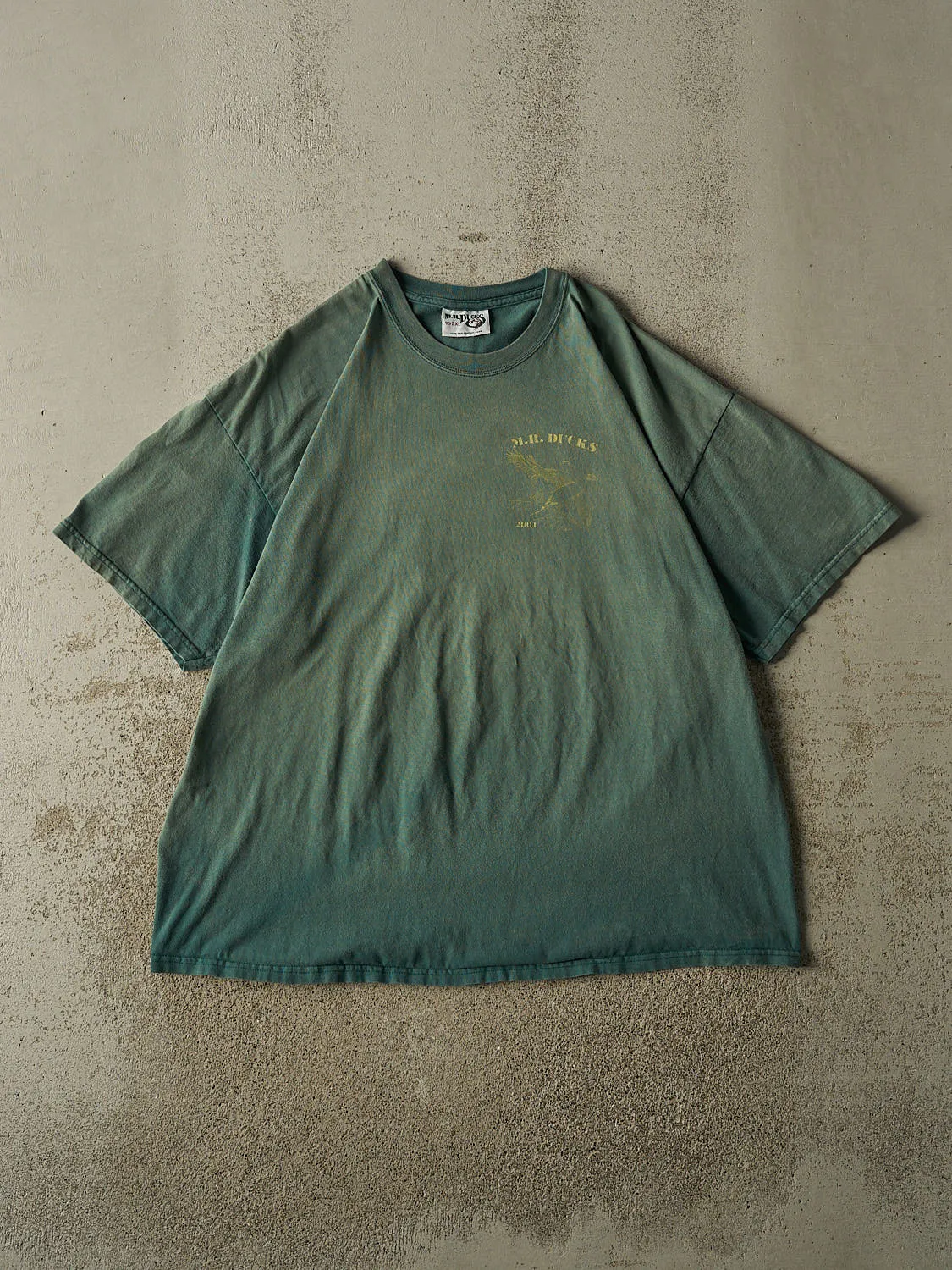 Vintage 01' Sun Faded Green M.R. Ducks Ocean City Maryland Tee (XL/XXL) sold by Rebalance Vintage