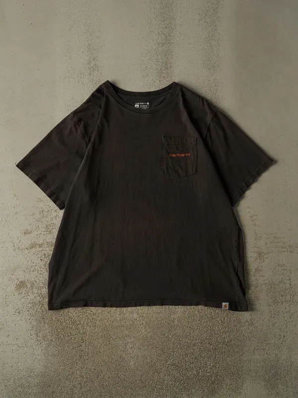 Vintage Y2K Sun Faded Black Carhartt Pocket Tee (XXL/XXXL) made by Rebalance Vintage