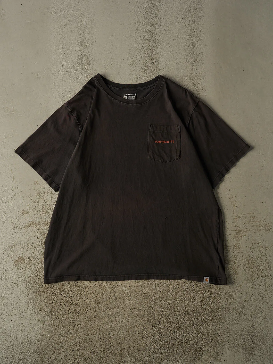 Vintage Y2K Sun Faded Black Carhartt Pocket Tee (XXL/XXXL) sold by Rebalance Vintage
