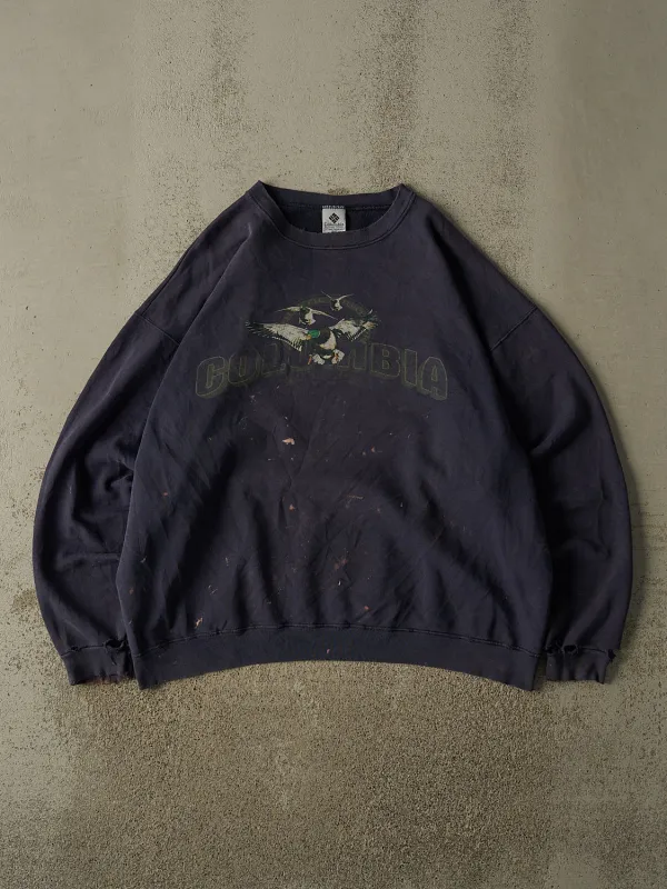 Vintage 90s Sun Faded Navy Columbia Sportswear Crewneck (XL/XXL) made by Rebalance Vintage