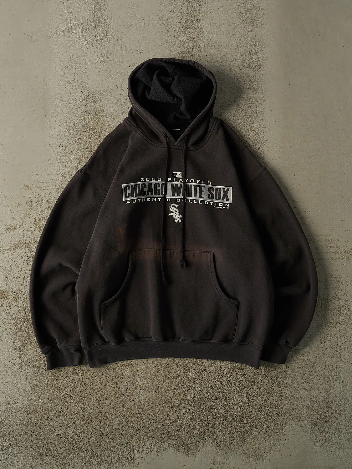 Vintage 00' Sun Faded Black Chicago White Sox Hoodie (L/XL) sold by Rebalance Vintage