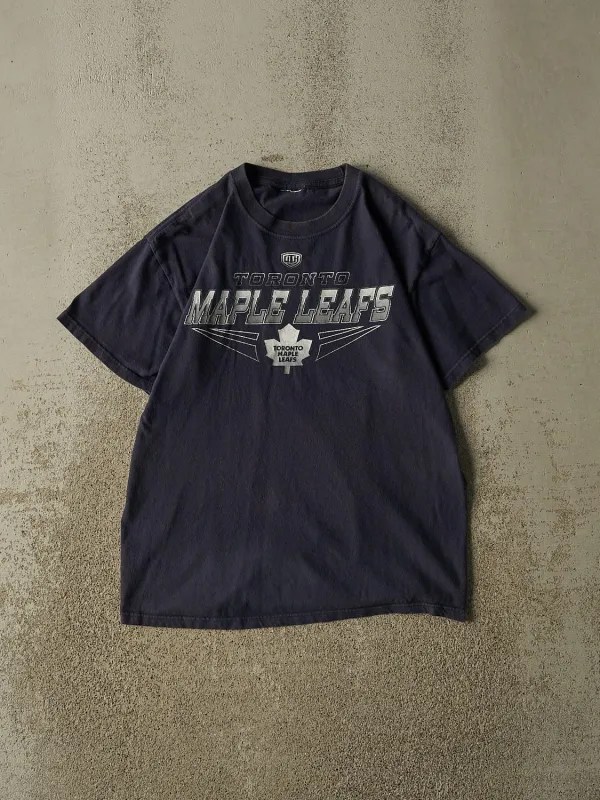 Vintage Y2K Navy Blue Toronto Maple Leafs Tee (M) made by Rebalance Vintage