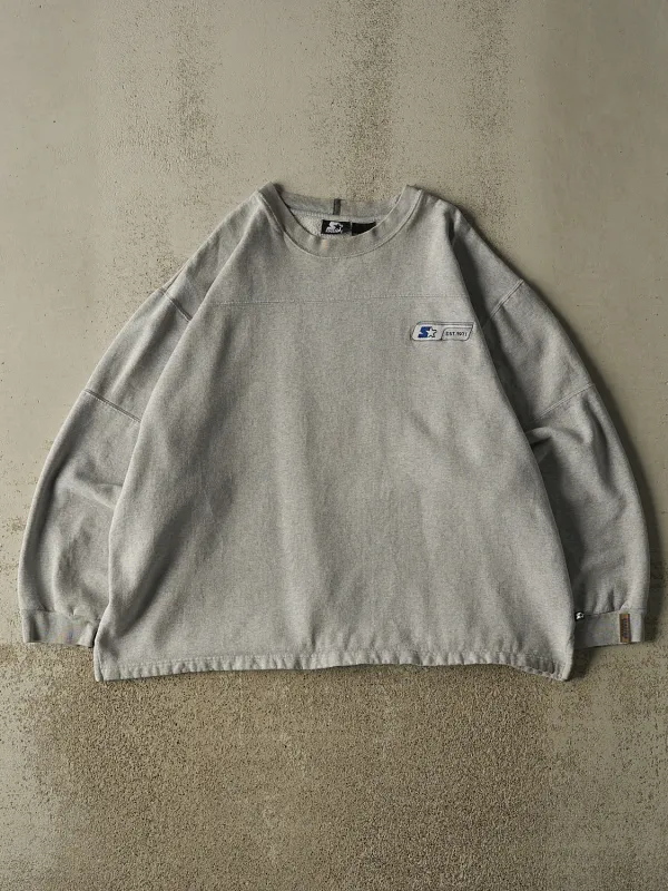 Vintage 90s Grey Starter Embroidered Crewneck (XL/XXL) made by Rebalance Vintage