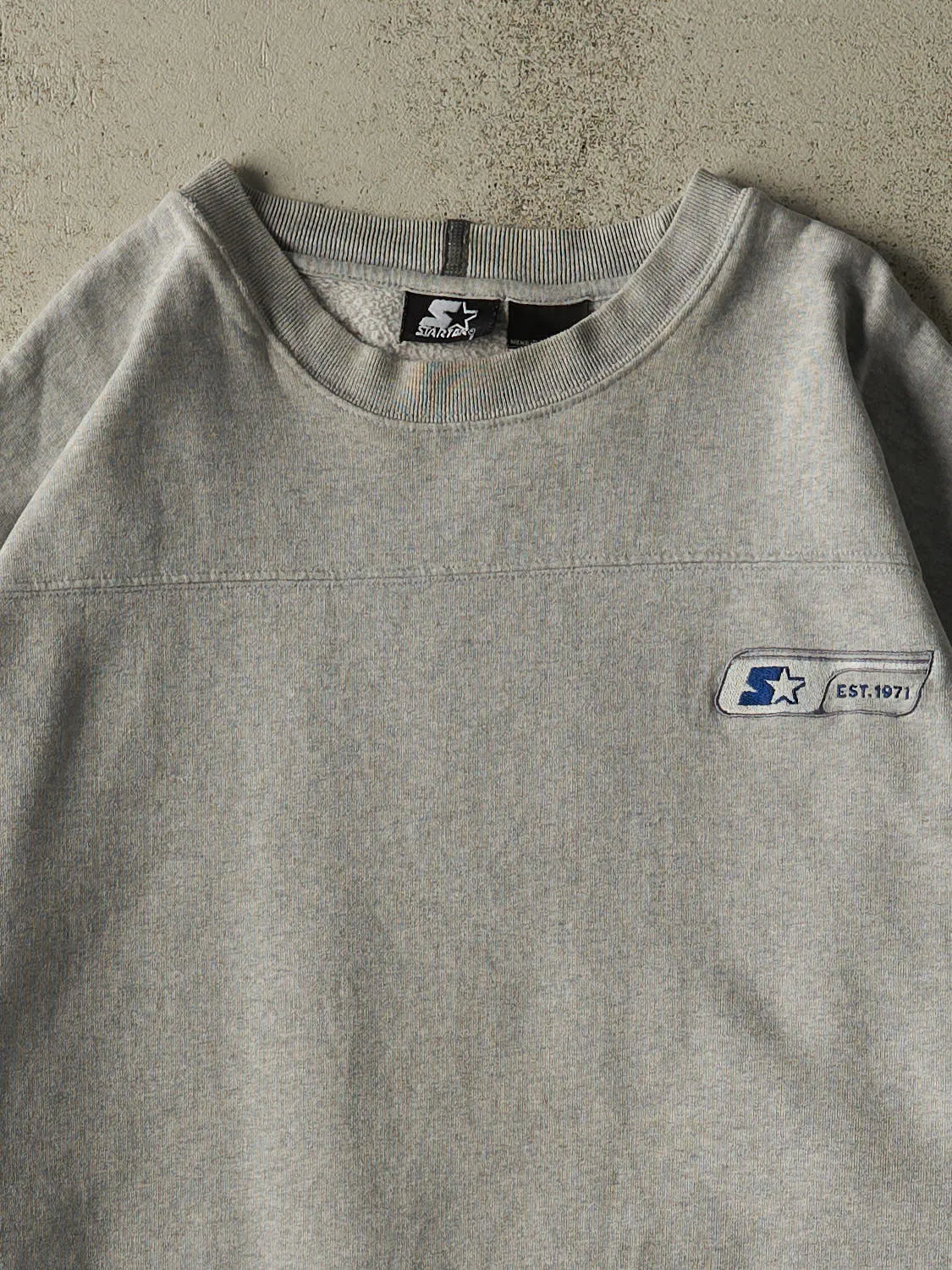 Vintage 90s Grey Starter Embroidered Crewneck (XL/XXL) sold by Rebalance Vintage product image thumbnail 2