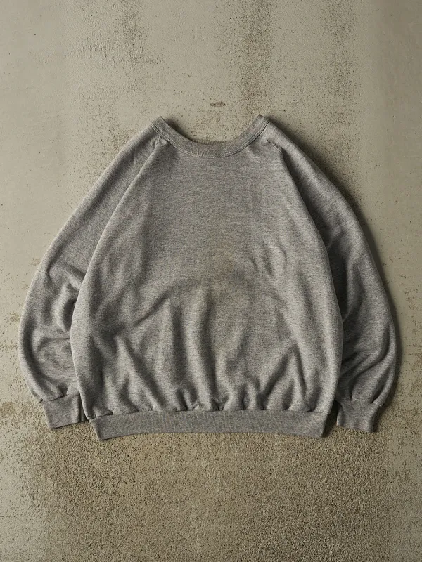 Vintage 90s Grey Blank Crewneck (L) made by Rebalance Vintage