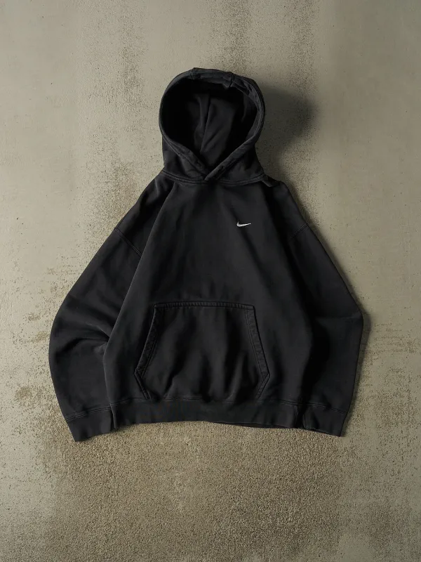 Vintage Y2K Black Nike Embroidered Hoodie (M/L) made by Rebalance Vintage