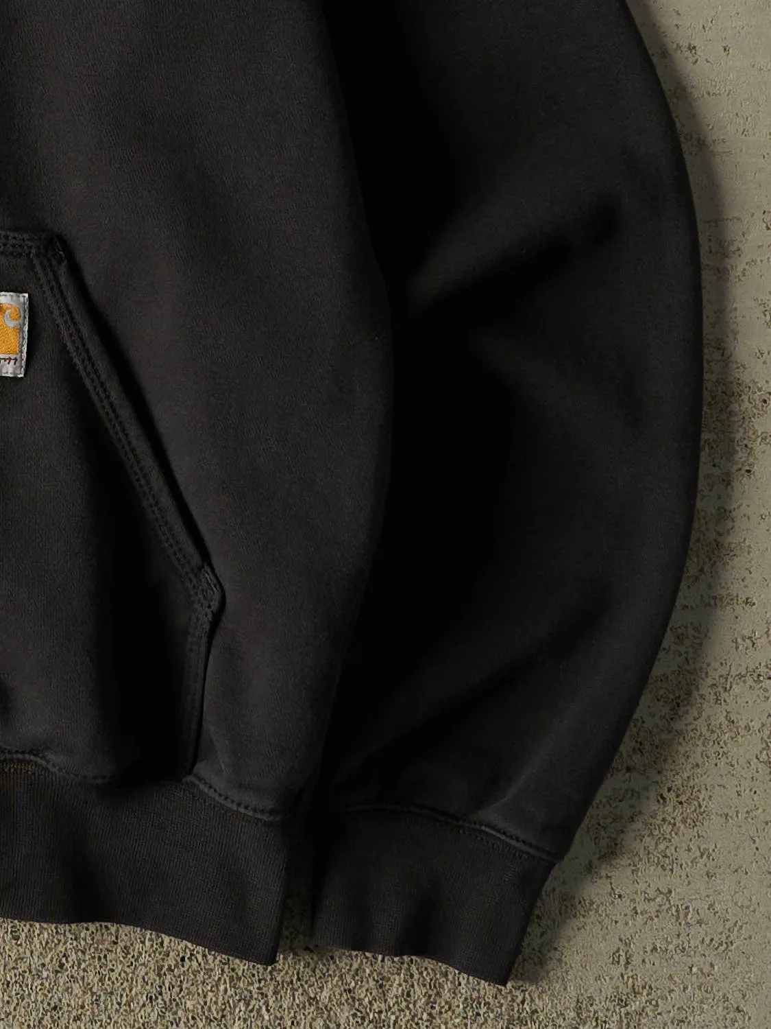 Vintage Y2K Faded Black Carhartt Zip Up Hoodie (M/L) sold by Rebalance Vintage product image thumbnail 4