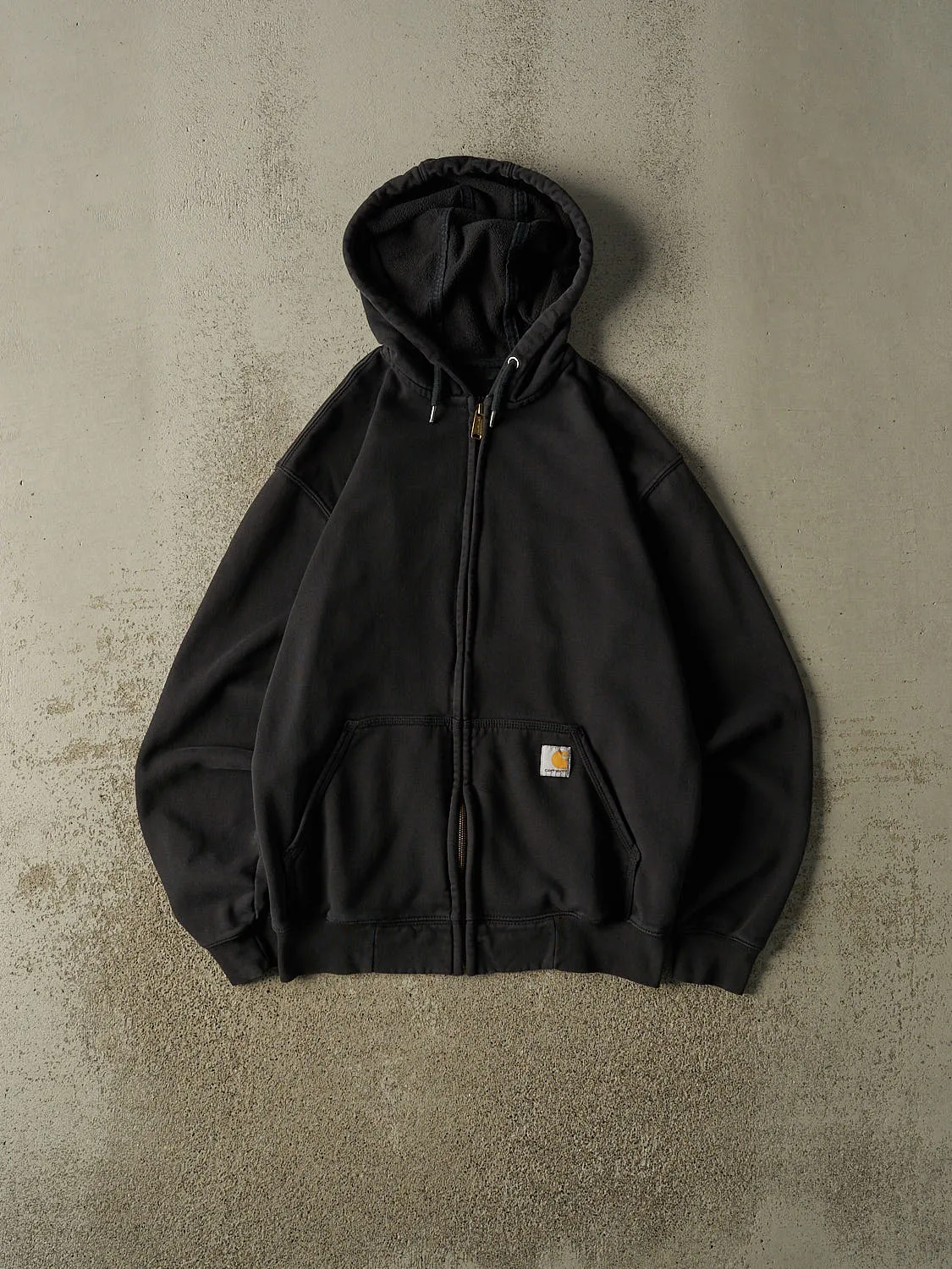 Vintage Y2K Faded Black Carhartt Zip Up Hoodie (M/L) sold by Rebalance Vintage