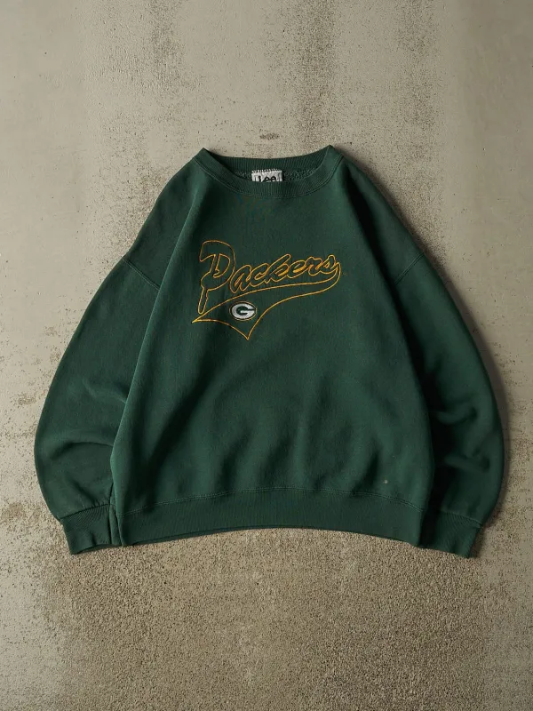 Vintage 90s Green Green Bay Packers Embroidered Crewneck (M/L) made by Rebalance Vintage
