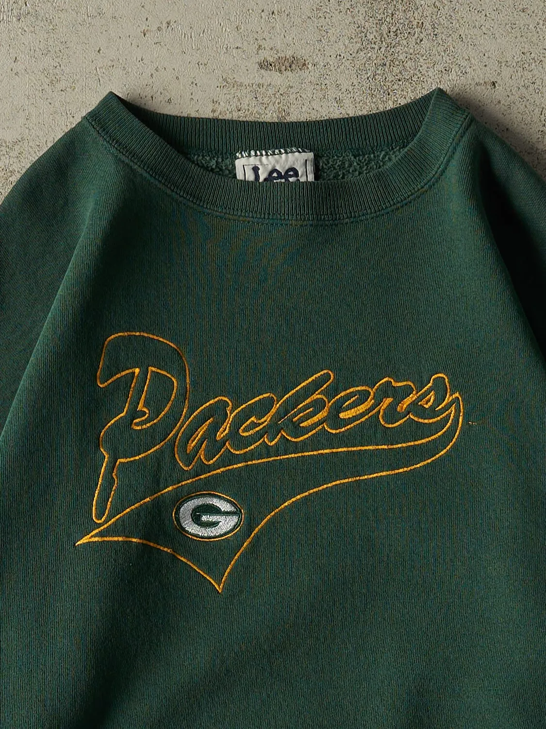 Vintage 90s Green Green Bay Packers Embroidered Crewneck (M/L) sold by Rebalance Vintage product image thumbnail 3