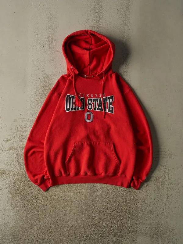 Vintage 90s Red Ohio State University Buckeyes Hoodie (M/L) made by Rebalance Vintage