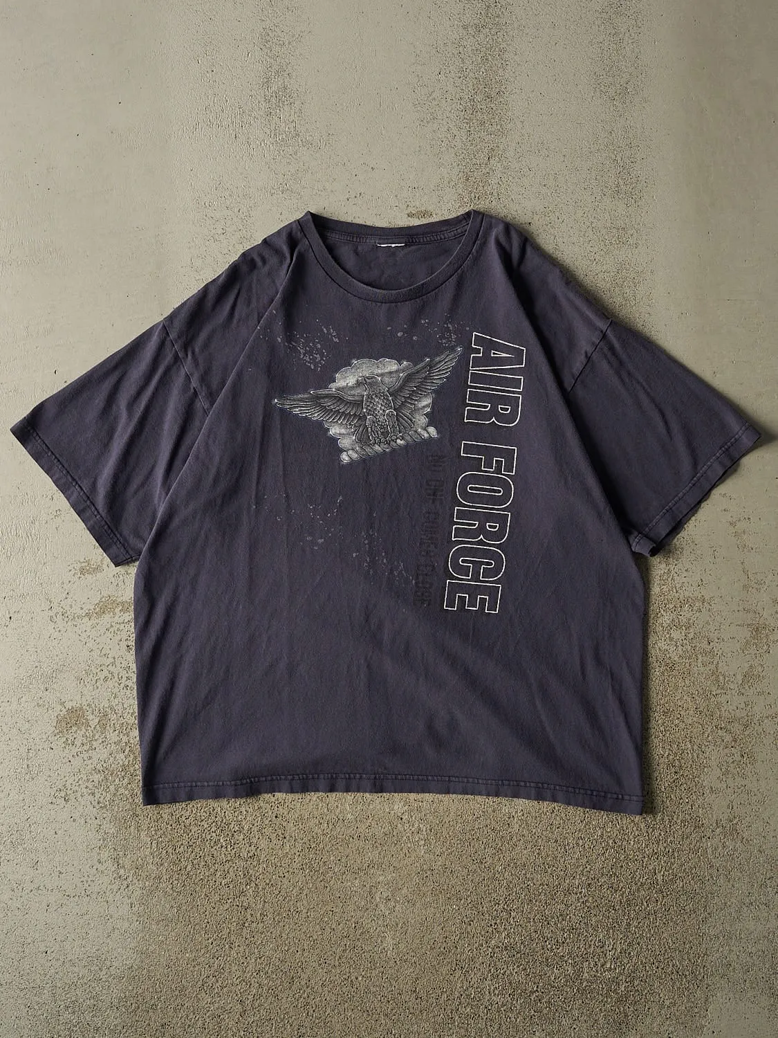 Vintage 90s Navy Blue United States Air Force Tee (XL) sold by Rebalance Vintage