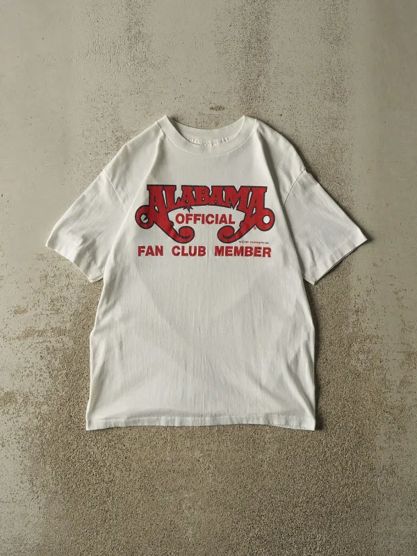 Vintage 81' White Alabama Official Fan Club Member Single Stitch Tee (S/M) made by Rebalance Vintage