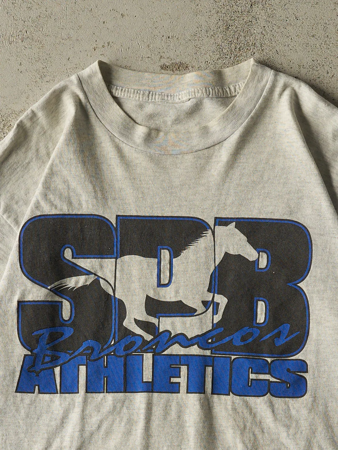 Vintage 90s Grey SPB Broncos Tee (M/L) sold by Rebalance Vintage product image thumbnail 2