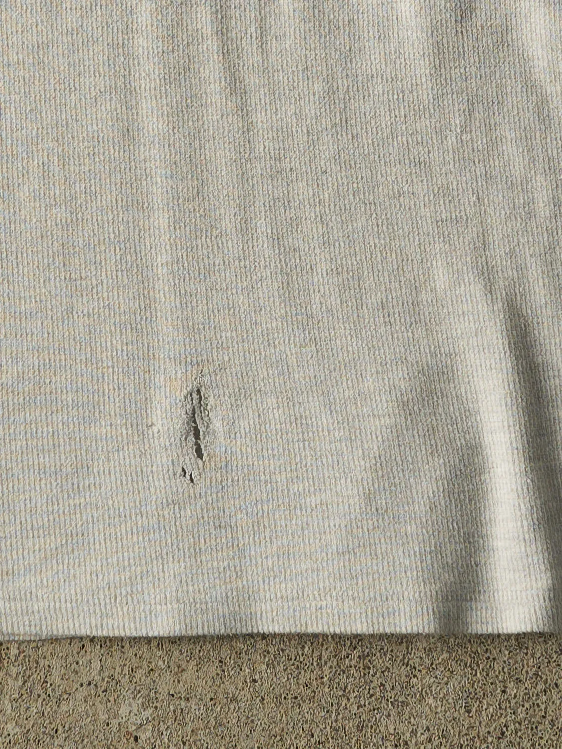 Vintage 97' Grey Wrigley Field Chicago Quarter Button Textured Tee (XL) sold by Rebalance Vintage product image thumbnail 4